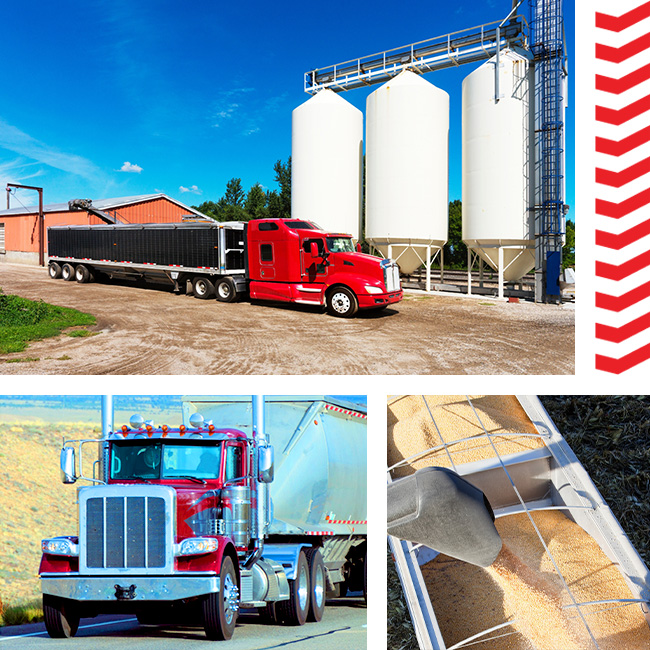 10-65 Logistics liquid bulk and dry food feed grade kosher tanker tractor trailer shipping solutions best nationwide